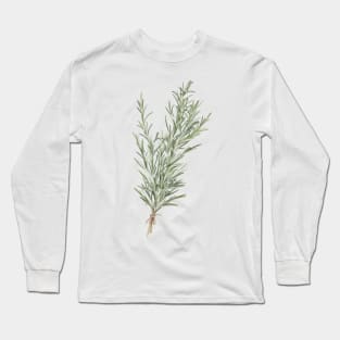 watercolor rosemary Long Sleeve T-Shirt